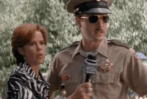 Linda Blair y Davir Arquette