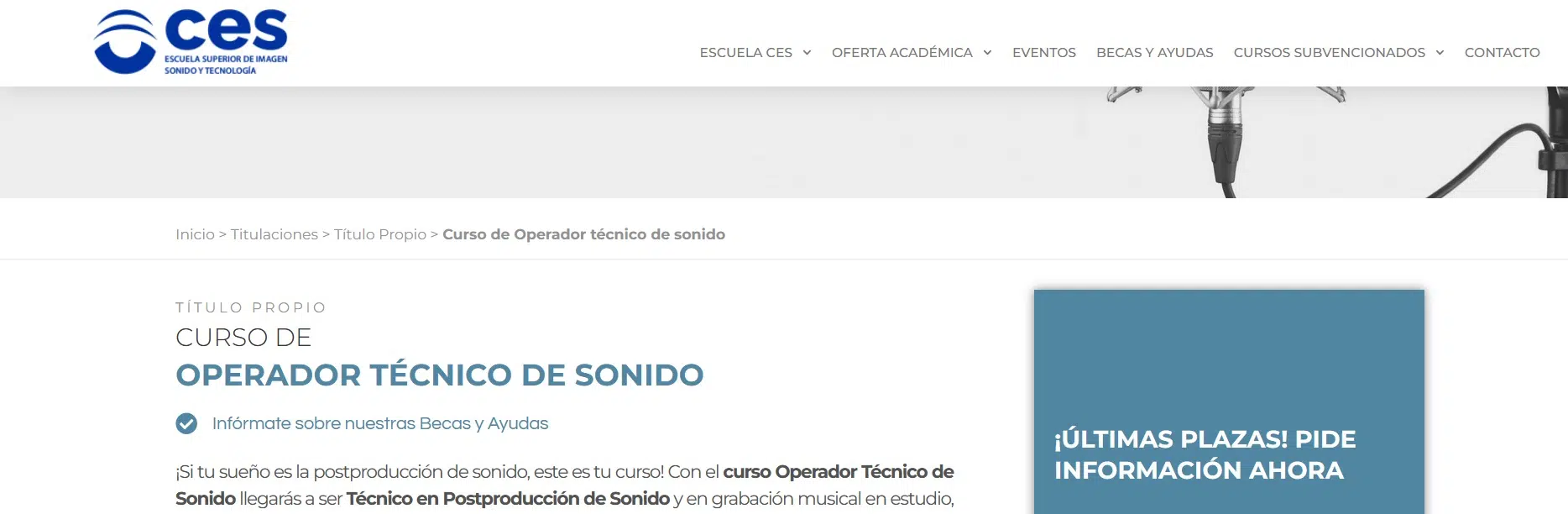 diez mejores cursos de T&eacute;cnico de Sonido, Conoce los diez mejores cursos de T&eacute;cnico de Sonido