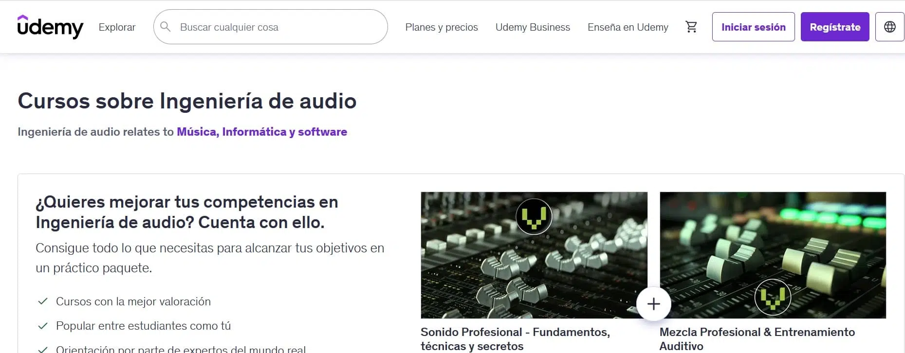diez mejores cursos de T&eacute;cnico de Sonido, Conoce los diez mejores cursos de T&eacute;cnico de Sonido