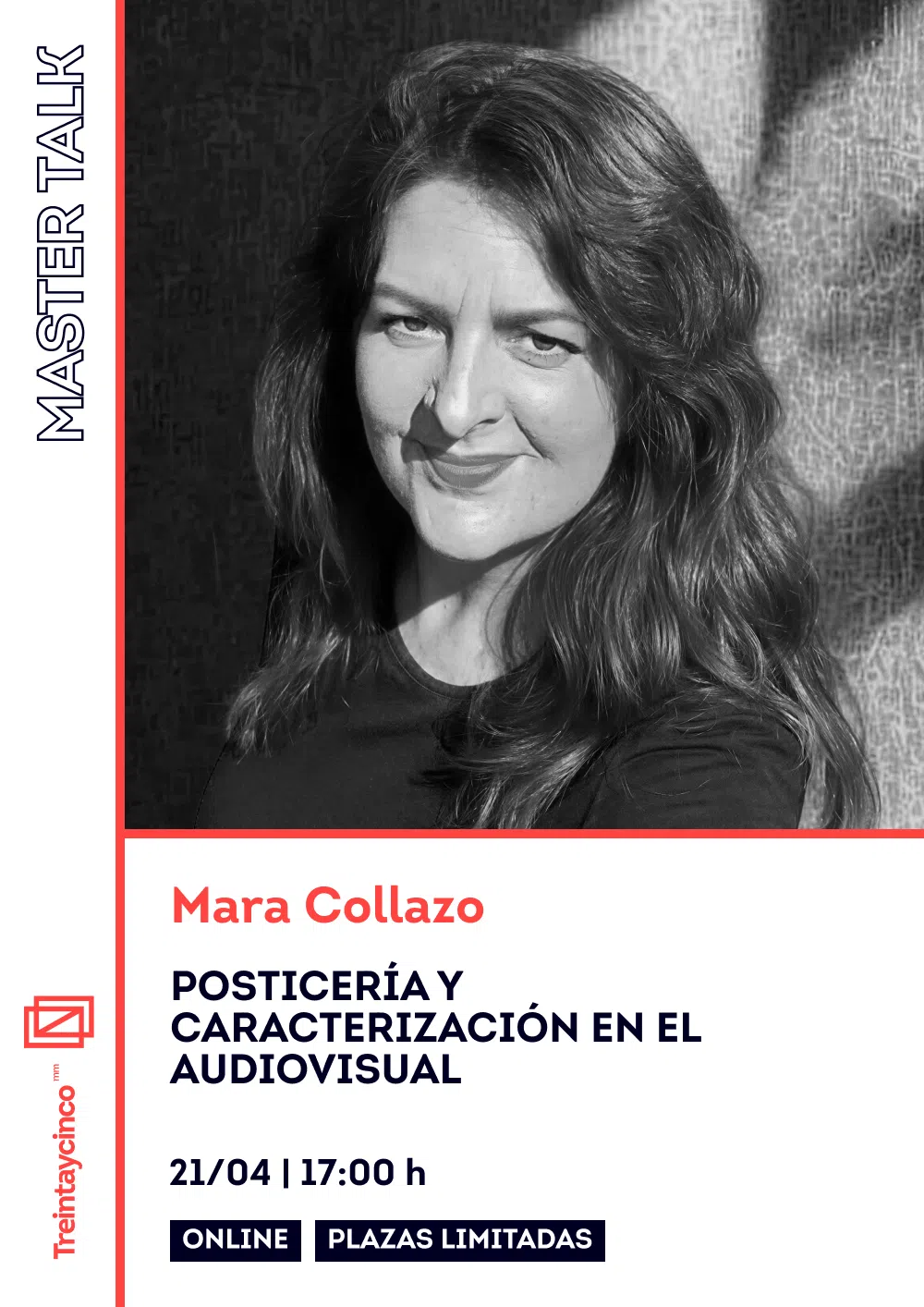 Imagen de Mara Collazo e información sobre la master talk que imparte